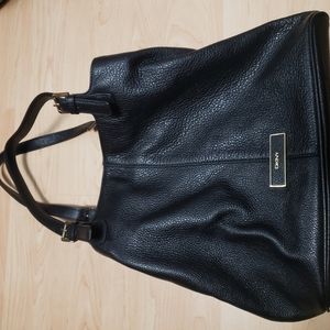 Dkny Black Leather Bag - image 1